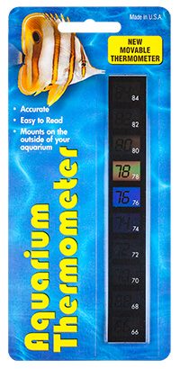 LCR Hallcrest Vertical Liquid Crystal Aquarium Thermometer