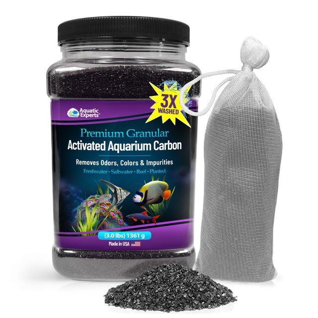 Aquatic Experts Premium Activated Carbon (3 lb + Fine Mesh Bag)