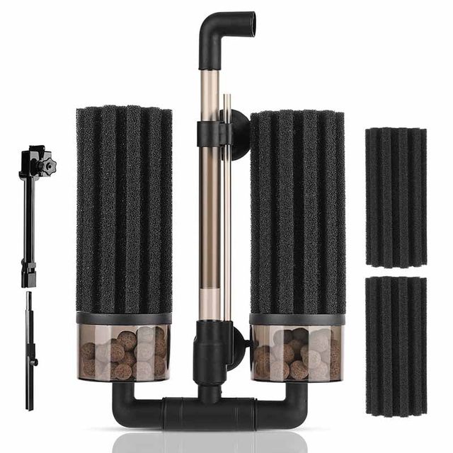 hygger Double Biochemical Sponge Filter (Small, 10-40 Gallon)