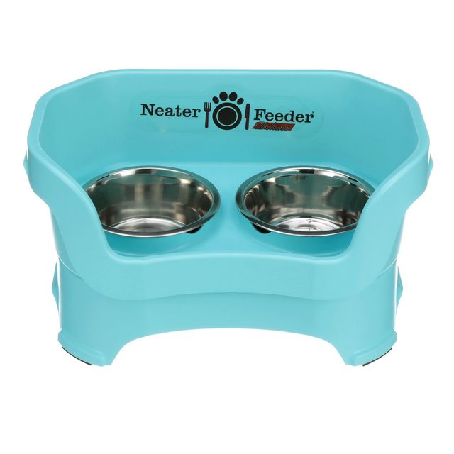 Neater Feeder Deluxe Elevated Dog Bowls (Medium, with Mess-Catching Reservoir)