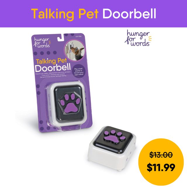 Hunger for Words Talking Pet Doorbell