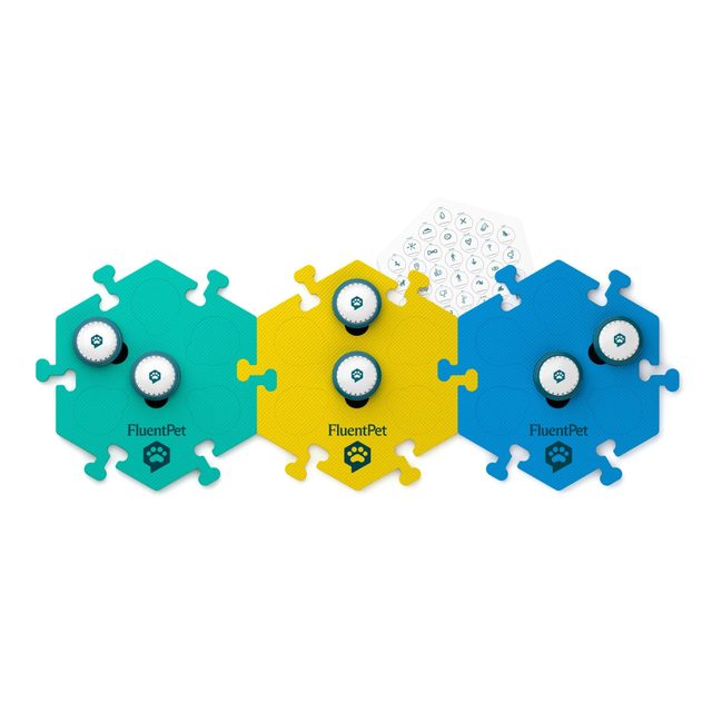 FluentPet Speak Up! Get Started Kit (6 Buttons, 3 HexTiles)