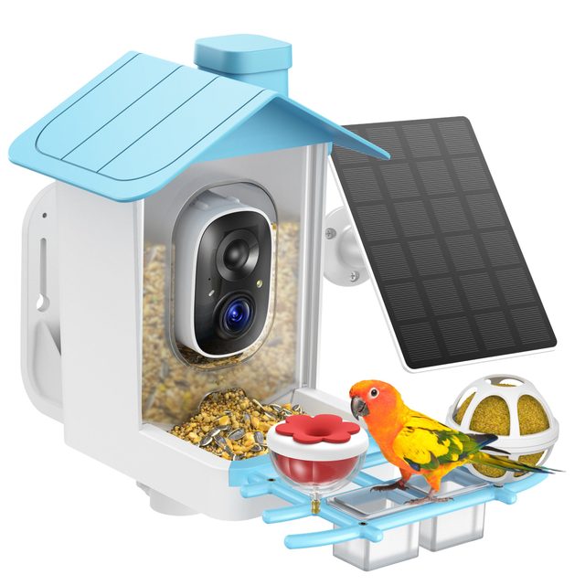 HARYMOR Smart Bird Feeder with Camera and 2L Seed Capacity